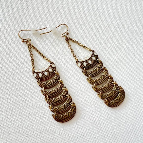 4/$25 Chain Link Drop Earrings - Picture 3 of 4